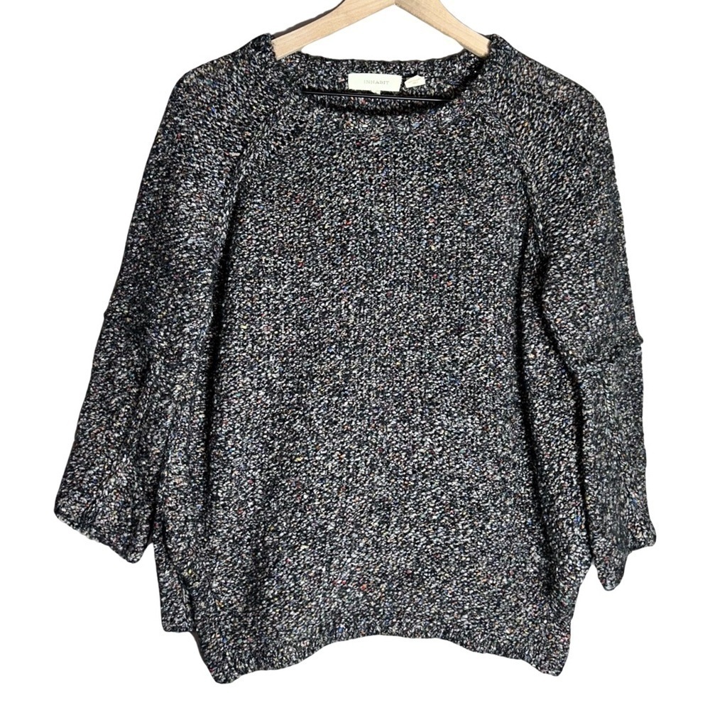 Inhabit Multi-Colored Wool Blend Long Sleeve Sweater - Size M